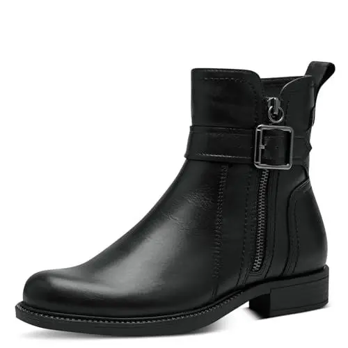 Produktbild: Tamaris Damen Boots Leder·· BLACK/schwarz·· 36