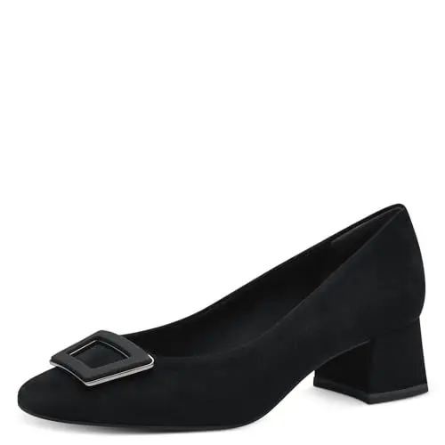 Produktbild: Tamaris Damen Pumps Leder Blockabsatz·· BLACK/schwarz·· 40 EU