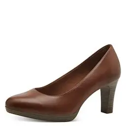 Produktbild: Tamaris Damen Klassische Pumps, Frauen Absatzschuhe,TOUCHit-Fußbett,stoeckelschuhe,Ausgehschuhe,Abendschuhe,Court Shoes,büro,Cognac,36 EU