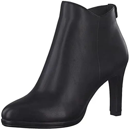 Produktbild: Tamaris Damen Klassische Stiefeletten, Frauen Stiefeletten,Comfort Lining,TOUCHit-Fußbett,hoher Absatz,Stiletto,Boots,Stiefel,Black,39 EU