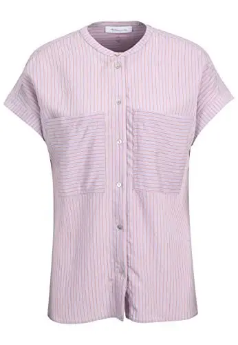 Produktbild: Tamaris Damen Kurzarm Bluse mit Taschen AMANTEA Violett 44