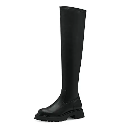 Produktbild: Tamaris Damen Plateaustiefel, Frauen Stiefel,uebergangsschuhe,Plateau-Boots,Plateausohle,Winterstiefel,Winterschuhe,Black,37 EU
