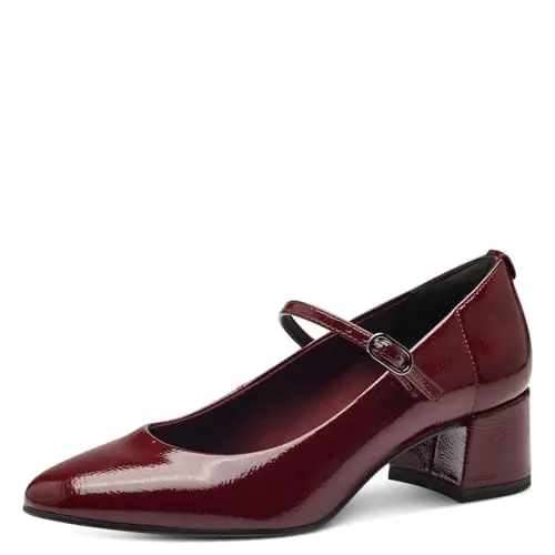 Produktbild: Tamaris Damen Pumps Blockabsatz Vegan·· MERLOT, EU 40