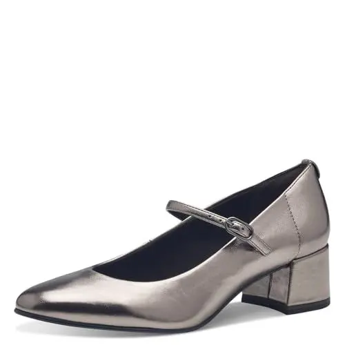 Produktbild: Tamaris Damen Pumps Blockabsatz Vegan·· Pewter, EU 41