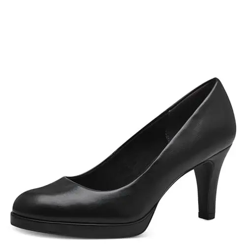 Produktbild: Tamaris Damen Pumps Stilettoabsatz Vegan·· Black MATT, EU 38