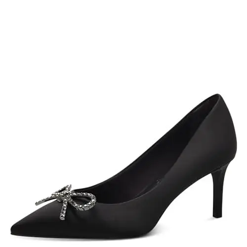 Produktbild: Tamaris Damen Pumps Textil Vegan Stilettoabsatz·· BLACK/schwarz·· 38 EU