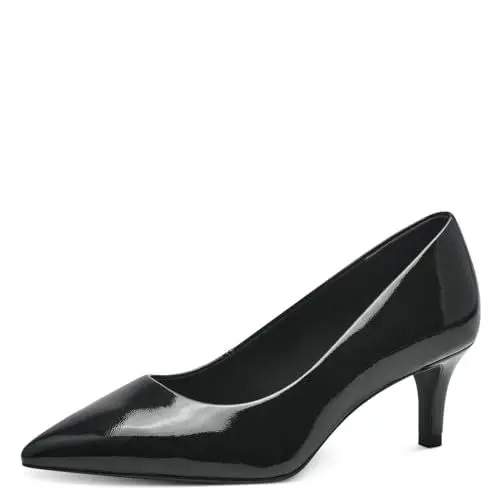Produktbild: Tamaris Damen Pumps Vegan Stilettoabsatz·· BLACK PATENT/schwarz·· 39
