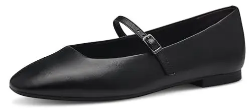 Produktbild: Tamaris Damen Riemchenballerinas, Frauen Flats,Sommerschuhe,Slipper,Ballerina-Schuhe,Ballett-Schuhe,Ballet-Flats,Ausgehschuhe,Black,41 EU