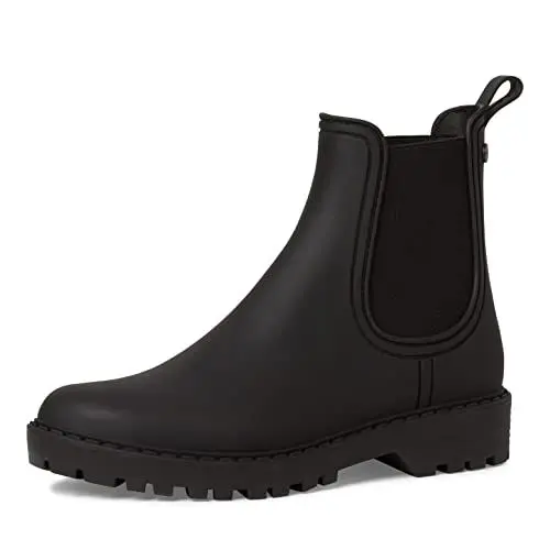 Produktbild: Tamaris Damen Rubberboots Vegan Blockabsatz·· BLACK/schwarz·· 40 EU
