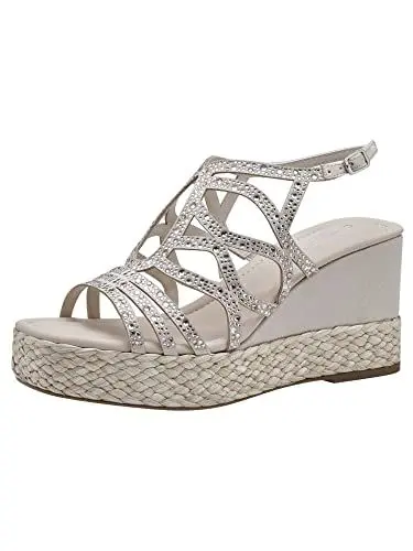 Produktbild: Tamaris Damen 1-1-28042-30 Keilsandale, Shell, 38 EU