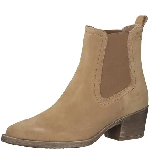 Produktbild: Tamaris Damen Sandaletten, Frauen Sandalen,bequem,flach,Sommerschuhe,Freizeitschuhe,offene Schuhe,Strandschuhe,Sommersandalen,Camel,38 EU