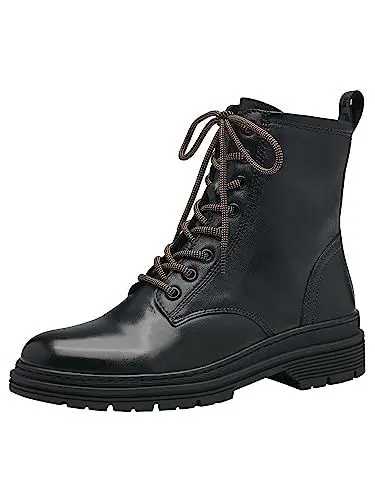 Produktbild: Tamaris Damen Schnürstiefel Leder·· BLACK/schwarz·· 38 EU