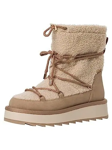 Produktbild: Tamaris Damen Schnürstiefel Vegan Winter gefüttert·· CAMEL/braun·· 38 EU