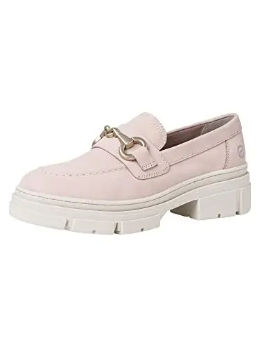 Produktbild: Tamaris Damen Slipper, Frauen Slip On,TOUCHit-Fußbett,offener einschlupf,Slipper,Mokassins,Halbschuhe,Slides,Schlupfschuhe,Loafer,Rose,41 EU
