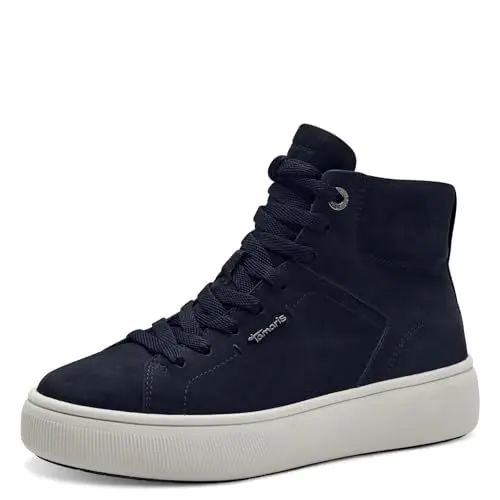 Produktbild: Tamaris Damen Sneaker Leder Wechselfußbett·· NAVY, EU 37