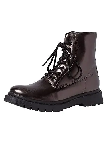 Produktbild: Tamaris Damen Stiefel, Frauen Schnürstiefel,lose Einlage,Comfort Lining,schnürboots,Kurzstiefel,schnürung,Winterstiefel,Pewter,40 EU / 6.5 UK