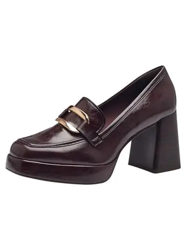 Produktbild: Tamaris Damen Trotteur Blockabsatz bequem·· Merlot, EU 39