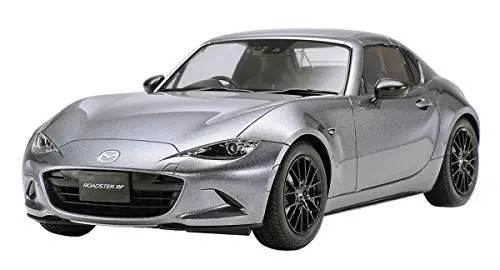 Produktbild: TAMIYA 1:24 Mazda MX-5 RF, originalgetreue Nachbildung, Modellbau, Plastik Bausatz, Basteln, Hobby, Kleben, Modellbausatz, Zusammenbauen, unlackiert, Weiß