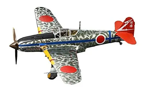 Produktbild: TAMIYA Fahrzeug 25424 1:48 IJA Ki-61-Id Hien Silber m.Camodek. -originalgetreue Nachbildung, Plastik Bausatz, Basteln, Modellbausatz, Zusammenbauen, unlackiert, Mehrfarbig