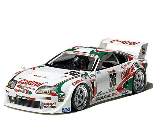 Produktbild: Tamiya 24163 1:24 Castrol Toyota Tom´s Supra GT, Modellbausatz,Plastikbausatz, Bausatz zum Zusammenbauen, detaillierte Nachbildung, Rot/Ausflug, einfarbig (Getaway Solids)