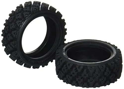 Produktbild: Tamiya 300050476-1:10 Reifen Rally Block, 2, Schwarz