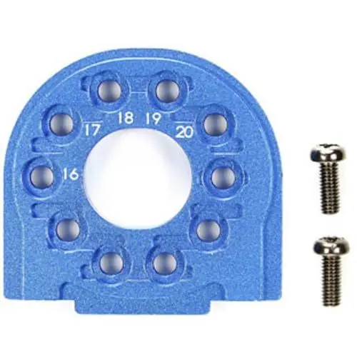 Produktbild: Tamiya 300054558 - TT-02/B Alu Motorhalter, blau eloxiert
