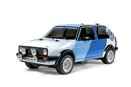 Produktbild: Tamiya 58714 1:10 RC VW Golf II GTI 16V Rally MF-01X - ferngesteuertes Auto, Fahrzeug, Modellbau, Zusammenbauen, Hobby, RC Bausatz, unlackiert, Mehrfach