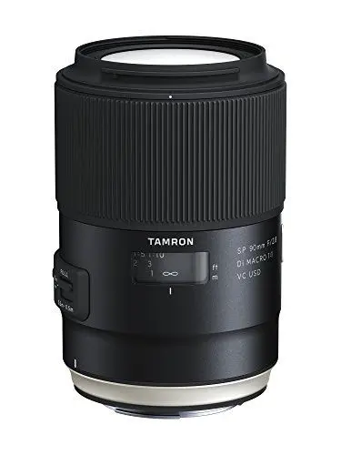Produktbild: Tamron F017E SP 90 mm F/2.8 Di Macro, 1:1 VC USD Canon Kamera-Objektive