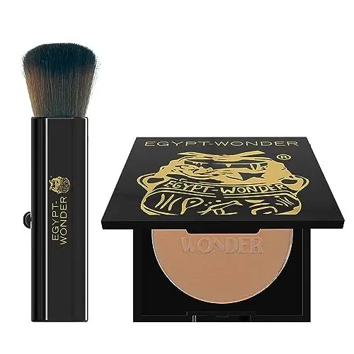 Produktbild: EGYPT-WONDER® Make Up Set Pearl Mineralpuder 10g mit Pinsel - Make-Up - Das Original seit 1980 für den perfekten Teint I Mineral Powder für jeden Hauttyp I Highlighter & Bronzing Make Up