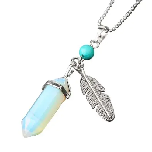 Produktbild: Tanduaji Sechseckig Anhänger Opal Anhänger, Heilen Reiki Schmuck für Damen Herren