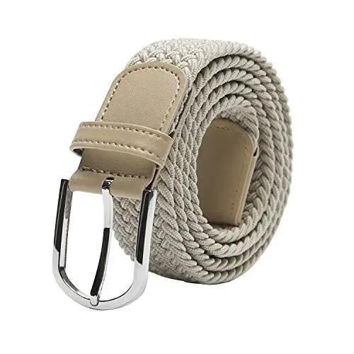 Produktbild: TANGCHAO Stoffgürtel Stretchgürtel Elastik Flechtgürtel Geflochtener und Elastischer Dehnbarer Gürtel für Damen und Herren Breite 3.3cm MI-100cm