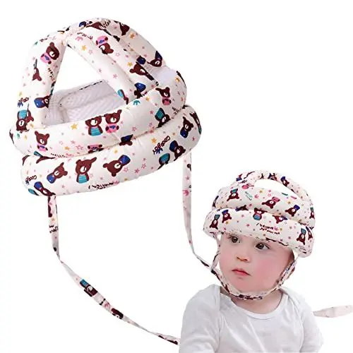 Produktbild: Tangger Baby Helmet Schutzhelm Baby Helm Schutzhelm Säugling Kleinkind Schutzhut Baumwolle Hut Kopfschutzmütze Kopfschutzkappe Verstellbarer Schutzhelm Kopfschutz Baby Kleinkind für Lernen Laufen