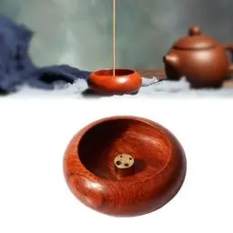 Produktbild: Tangger Räucherstäbchenhalter Incense Holder Wood räucherstäbchen Halter Handgefertigter Räucherstäbchenhalter Incense Stick Holder räucherstäbchen Sandelholz räuchergefäß Holz Incense Holder