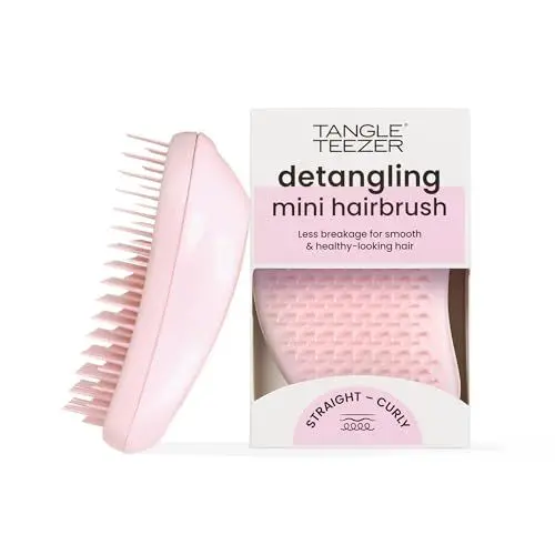 Produktbild: Tangle Teezer Original Haarbürste gegen Ziehen, Rosa, feine Haarbürste, pflegt das Haar, gegen Ziehen, weicher Kamm, gegen Haarbruch
