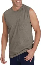 Produktbild: Tank Top Herren Ärmelloses Sommer Sport Gym Muskelshirts Workout Unterhemd Männer Funktionsshirt T Shirt Fitness Trägershirts Tee für Men mit Brusttasche Militärgrün 3XL