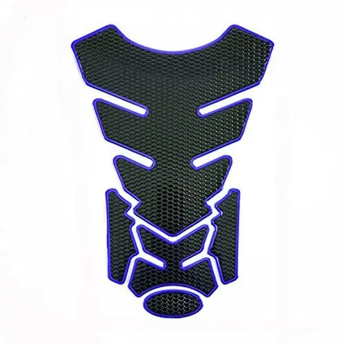 Produktbild: Tankpad Motorrad 3D,MoreChioce Universal Carbon Tankschutz Motorrad Schutz Aufkleber PVC Tankaufkleber Wasserdicht Lackschutz,Blau