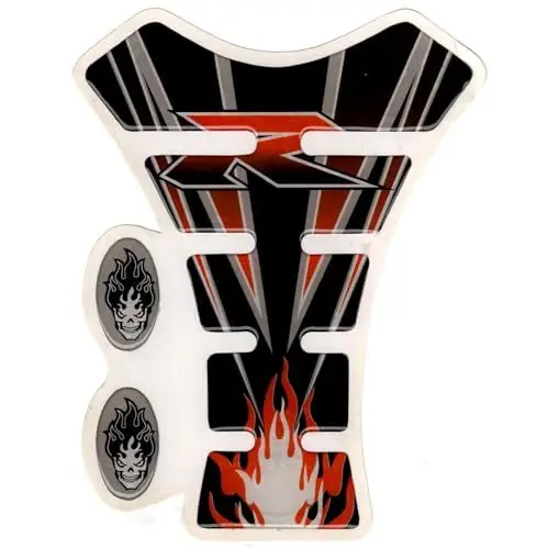 Produktbild: Tankschutz Protector Motorrad Tankpad Racing Honda Rot 3D Polymer Fishbone