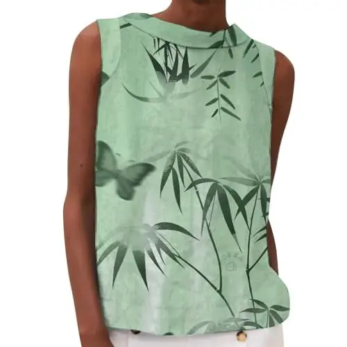 Produktbild: Tanktop für Damen mit modischem und minimalistischem Aufdruck für Pendler Partyoutfits Damen Damen T-Shirt 40 (AG, XL)