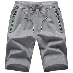 Produktbild: Tansozer Kurze Hosen Herren Shorts Sport Sommer Jogginghose Herren Kurz Shorts Baumwolle Gym Sweat Shorts Jogging Fitness Hose Grau M