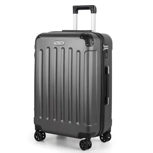 Produktbild: TANTOMI Koffer Groß, Reisekoffer, Hartschalenkoffer Trolley Koffer mit Rollen, Koffer mit 3-Stelliges Codeschloss, Zahlenschloss Teleskopgriff, Suitcase für Reisen Geschäft