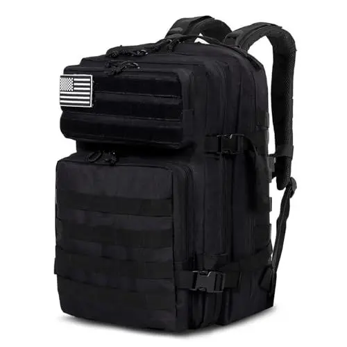 Produktbild: TANTOMI Taktischer Rucksack, 45L Militär Rucksack, Outdoor Rucksack, Travel Backpack, Tactical Backpack mit Klettverschluss, Bundeswehr Rucksack Geeignet für Reisen, Outdoor-Abenteuer