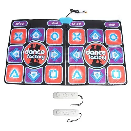 Produktbild: Tanzmatte, Double Dance Pad, Elektronisches Tanzspiel, Spielzeug für, Mädchen,