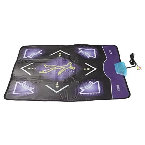 Produktbild: Tanz-Step-Pad, 60 Spiele, Tanzmatte, Tragbar, Weich, 100‑240 V, für Computer, Fernseher, für Kinder (EU-Stecker)