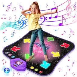 Produktbild: Tanzmatte für Kinder ab 6-8 Jahre Geschenke für Mädchen Tanzmatte mit Bluetooth Beleuchtete Musikmatte Spielzeug Kinder für Alter 3 4 5 7 9 Kinderspielzeug Jungen Geschenkideen Geburtstag Weihnachten