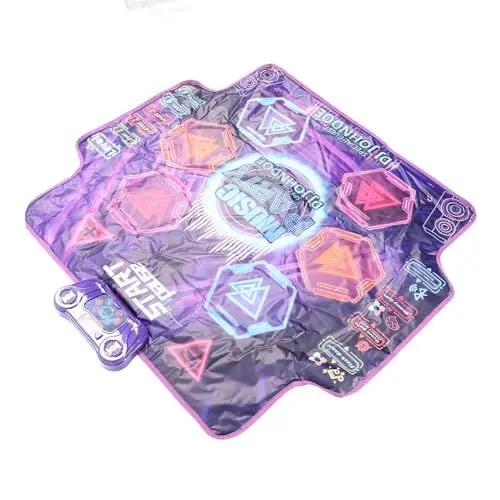 Produktbild: Tanzmattenspielzeug für Kinder, Tanzspielspielzeug, 3 Bis 12 Jahre Alte Kinder, Elektronisches Tanzpad mit Beleuchteter 7-Tasten-LED-Batteriebox mit Fließendem Wasser, Bluetooth