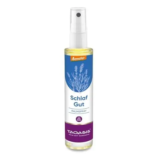 Produktbild: Taoasis - Schlaf gut Raumspray BIO, mit 100% naturreinen ätherischen Ölen, Bio Raumduft Spray zum Einschlafen, 50ml