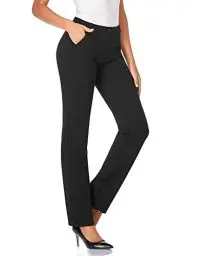 Produktbild: Tapata Damen 71cm/76cm/81cm/86cm Gerade Stretch-Hose mit Taschen Für Büro Geschäft Alltag, Tall/Lang/Regulär/Petite Hose 81cm, Schwarz, XL