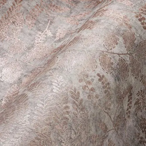 Produktbild: A.S. Création Tapete Floral Grau Rosé THE BOS 388303 Vliestapete Tapete Blätter 10,05 m x 0,53 m Made in Germany