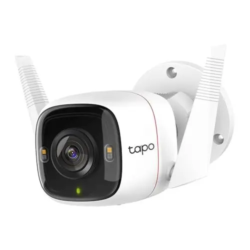 Produktbild: Tapo TP-Link C320WS Überwachungskamera Außen, WLAN IP Kamera, 4MP Hochauflösung, 30m Vollfarb-Nachtsicht, Bewegungserkennung, IP66 wasserdicht, Alarmmeldung,Zwei Wege Audio, Weiss, 1 Stück