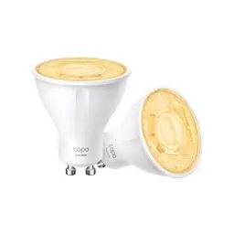 Produktbild: Tapo TP-Link smarte WLAN Glühbirne GU10 L610 2pcs, Energie sparen, 2.9 W Entspricht 50W, dimmbare alexa smarte lampe, smart home alexa zubehör,kompatibel mit Alexa,Google Assistant, Weiss